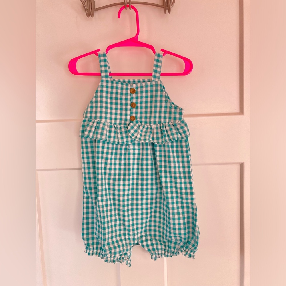 Carter's checkered Romper